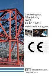 Certifiering och CE-märkning enligt SS-EN 1090-1 Vägledning för ...
