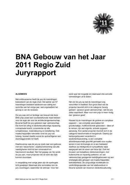 15_Juryrapport GvhJ2011_regio Zuid.pdf - Gebouw van het Jaar