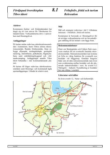 Friluftsliv, fritid och turism - Tibro kommun