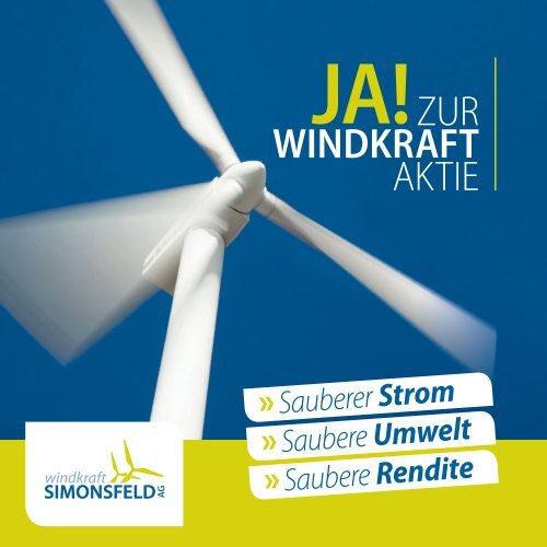 Investfolder Windkraft Simonsfeld AG