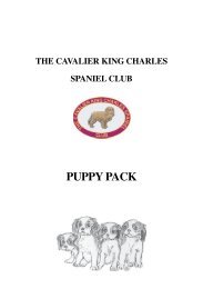 web Puppy Pack.pmd - The Cavalier King Charles Spaniel Club