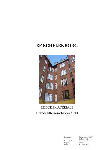 Samlet udbudsmateriale - EF-Schelenborg