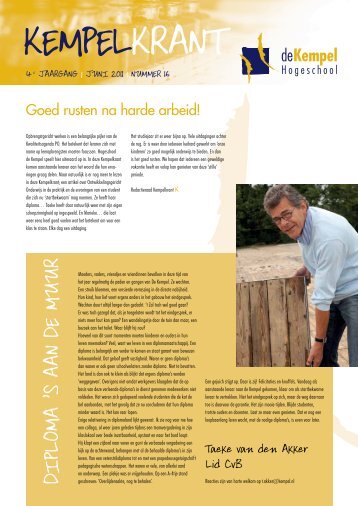 KempelKrant 16 - Hogeschool de Kempel