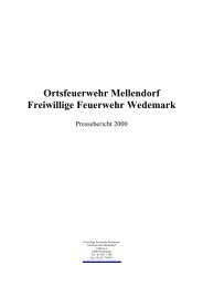 Ortsfeuerwehr Mellendorf Freiwillige Feuerwehr Wedemark