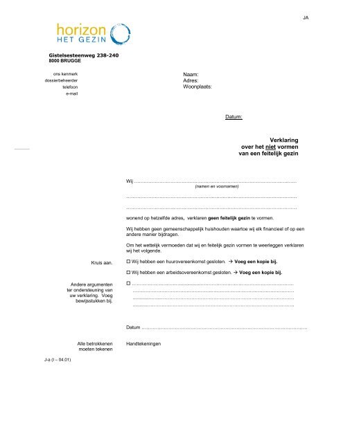 feitelijk gezin feitelijk gezin