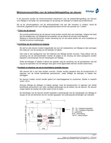 Minimumvoorschriften sleuven - Sibelga