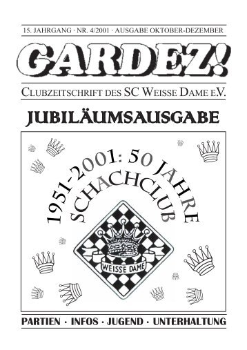 JUBILÄUMSAUSGABE - Schachclub Weisse Dame eV