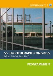 55. ERGOTHERAPIE-KONGRESS PROGRAMMHEFT