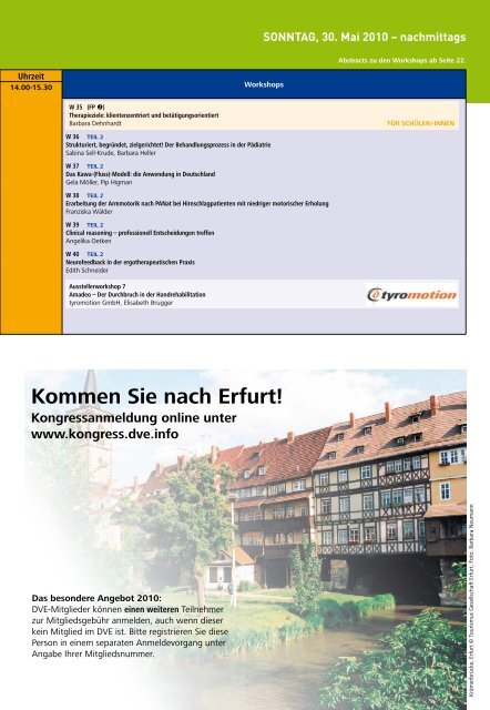 55. ERGOTHERAPIE-KONGRESS PROGRAMMHEFT