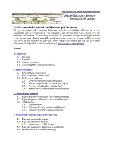 pdf document - Virtual Classroom Biologie