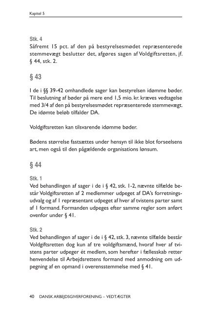 VEDTÆGTER - Dansk Arbejdsgiverforening