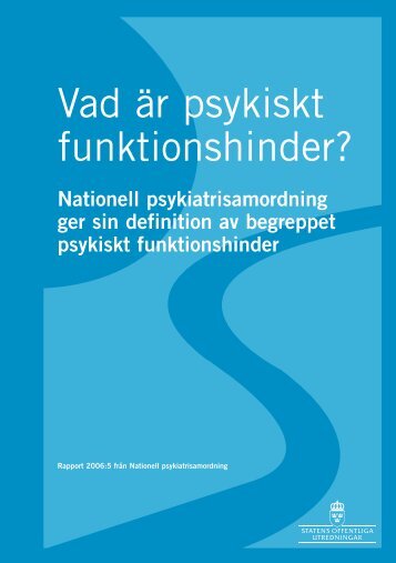 Vad är psykiskt funktionshinder? - Personligt ombud