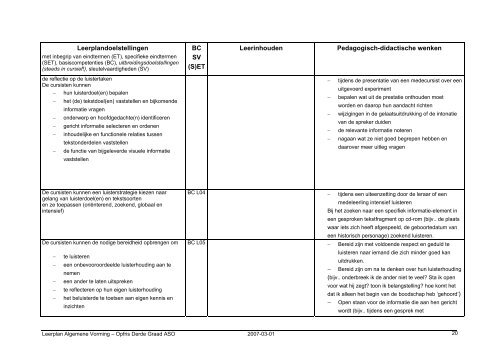 Opfris derde graad ASO - Stuurgroep Volwassenenonderwijs