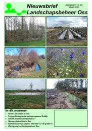 Nieuwsbrief Maart 2010 - Landschapsbeheer Oss