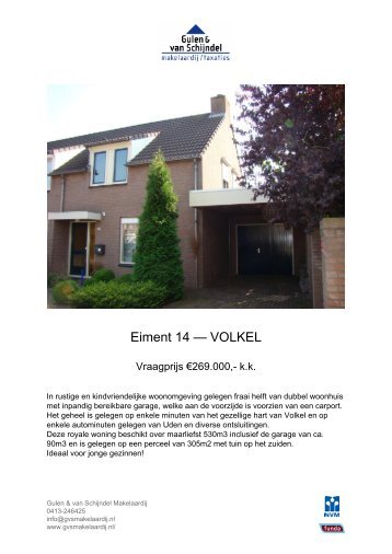 Eiment 14 — VOLKEL - Pararius Office