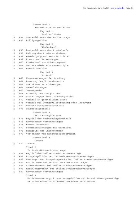 Bürgerliches Gesetzbuch (BGB) -PDF
