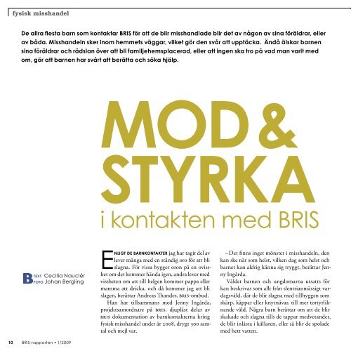 Rapport 2009 - Bris