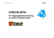 CHECKLISTA FÖR TILLGÄNGLIGHETSINVENTERING - E-verktyget