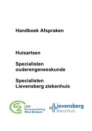 Handboek Afspraken - Lievensberg ziekenhuis