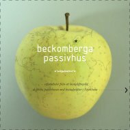 beckomberga passivhus - Brunnberg & Forshed