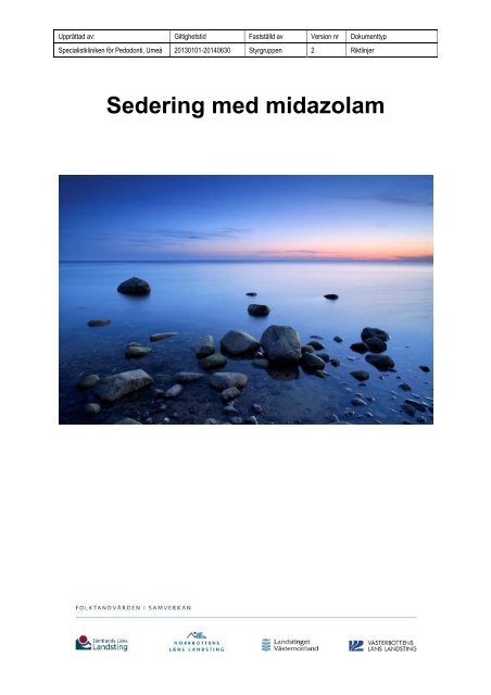Sedering med Midazolam 2013.pdf