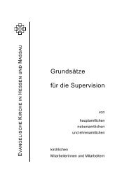 Grundsätze für die Supervision der EKHN und des ... - IPOS