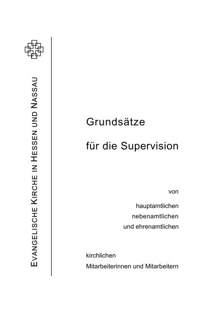 Grundsätze für die Supervision der EKHN und des ... - IPOS