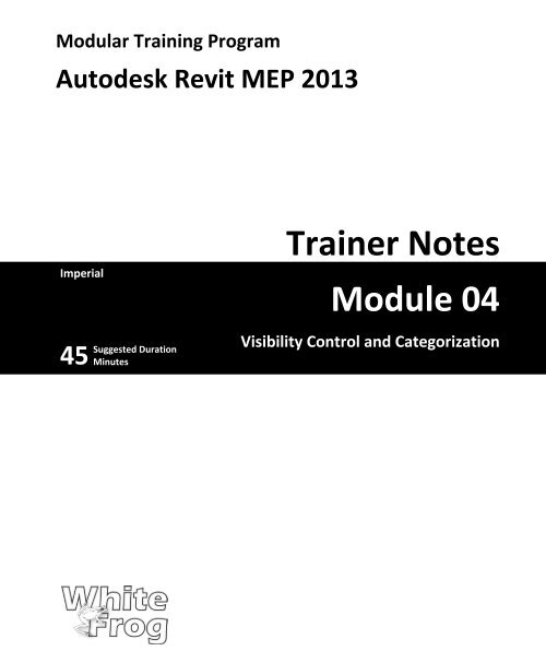 Trainer Notes Module 04