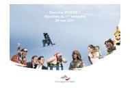 Présentation SFAF résultats S1 2010-2011 - la Compagnie des Alpes