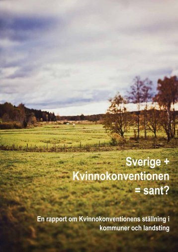 Sverige + Kvinnokonventionen = sant? - UN Women Sverige