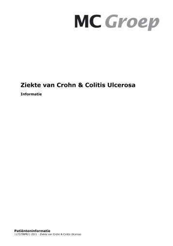 Ziekte van Crohn & Colitis Ulcerosa - MC Emmeloord