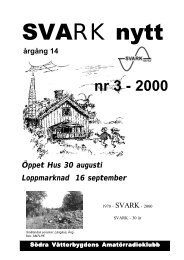 SVARK-nytt nr 3 - 2000 - SK7AX