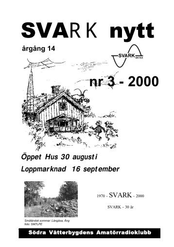 SVARK-nytt nr 3 - 2000 - SK7AX