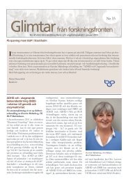 Glimtar från forskningsfronten nr 33.pdf - BUP