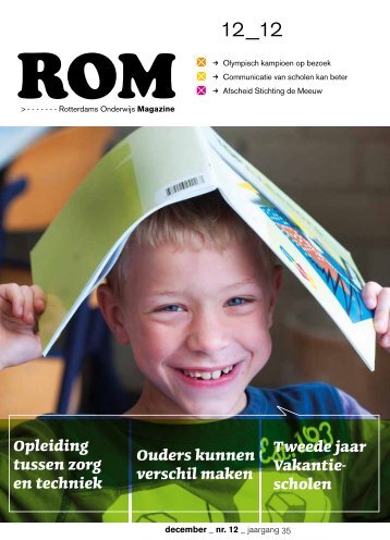 Rotterdams Onderwijs Magazine - Rotterdams Onderwijsbeleid