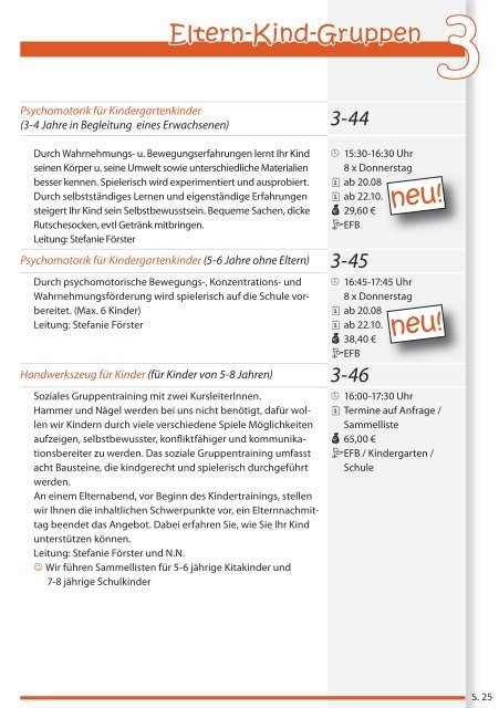 Jahresprogramm 09 2 - Ev. Familien-Bildungsstätte Hildesheim