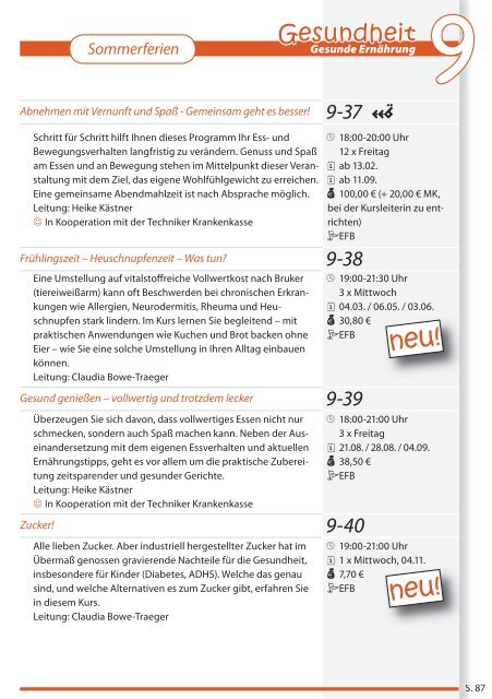 Jahresprogramm 09 2 - Ev. Familien-Bildungsstätte Hildesheim