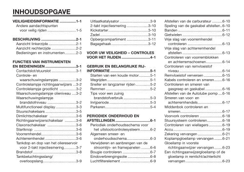 periodiek onderhoud en afstellingen - Handleidingen