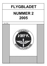 FLYGBLADET NUMMER 2 2005 - Västerås Modellflygklubb