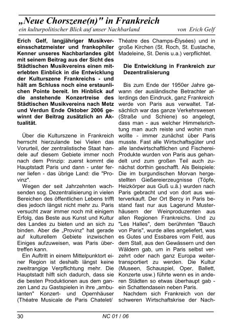 NeueChorszene 04 - Ausgabe 1/2006