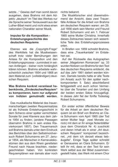 NeueChorszene 08 - Ausgabe 2/2008