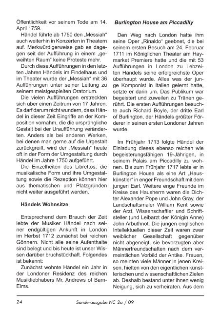 NeueChorszene 11 - Ausgabe 2a/2009