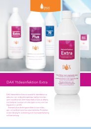 DAX Ytdesinfektion Extra produktblad - Opus Health Care