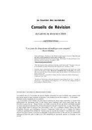 Conseils de Révision -  AAARGH