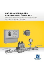 Gasabsicherung für gewerbliche Küchen KAG - Graube Gas