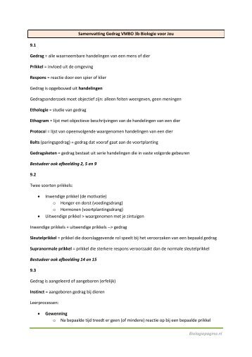 Download of print hier de samenvatting als pdf ... - Biologiepagina