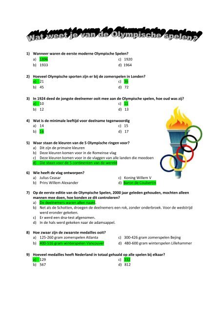 Vragenlijst Olympische Spelen antwoorden.pdf - Welkom op ...
