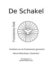 De Schakel - Website van de Protestantse Gemeente Nw ...