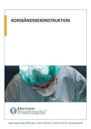 KORSBÅNDSREKONSTRUKTION - Københavns Privathospital