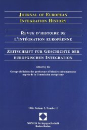 Journal Of European Integration History Revue D Histoire De L